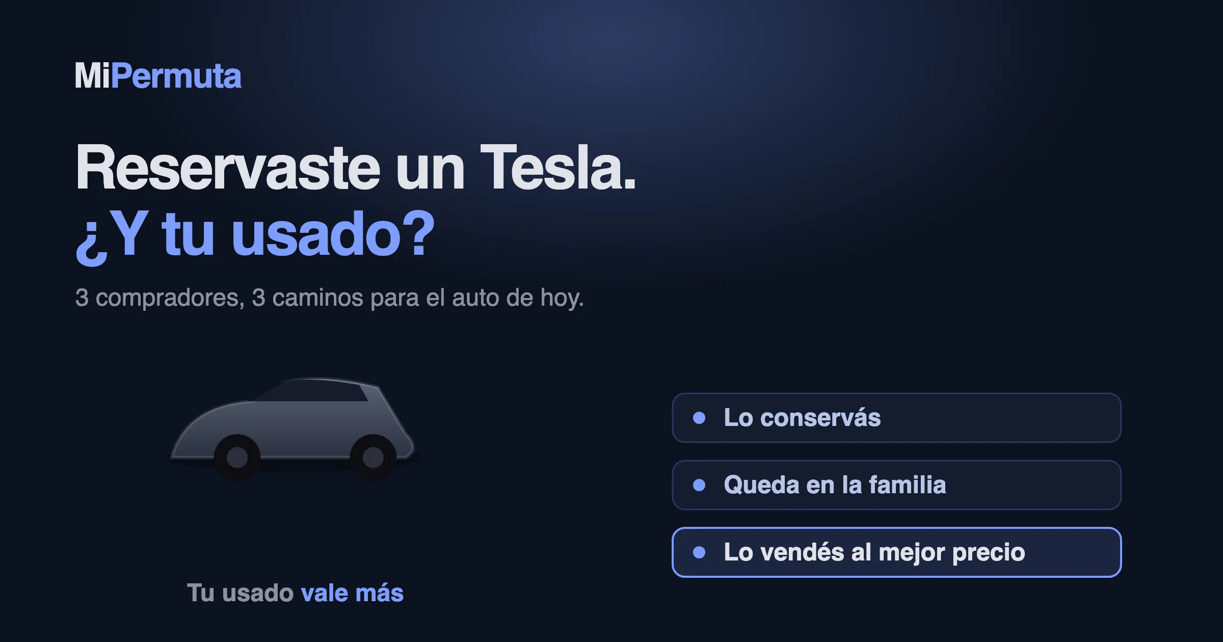 Reservaron un Tesla en Uruguay: ¿qué hacen con el auto que tienen hoy?